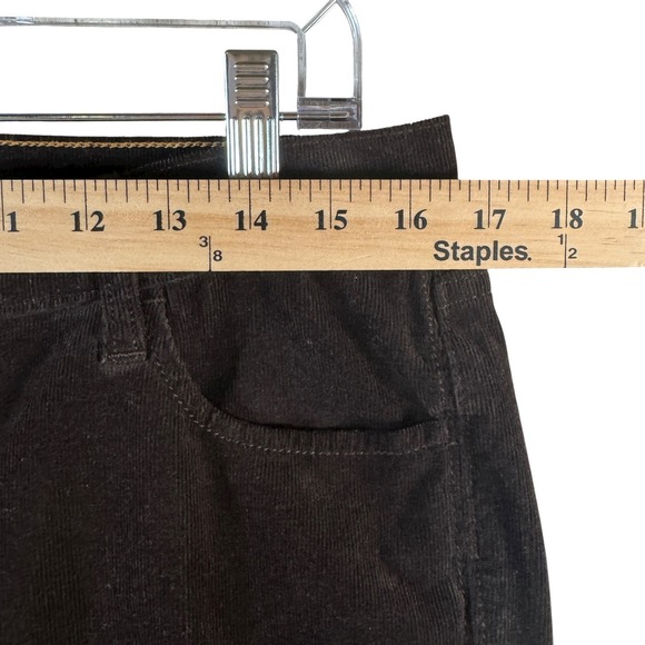 Old Navy Women's 10 Black Corduroy Pants Mid‎ Rise Bootcut Stretch Retro Y2K - Picture 7 of 8